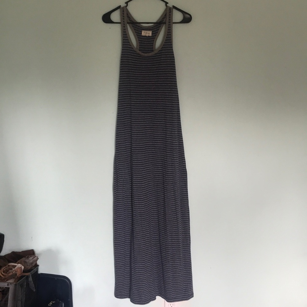 Razor back maxi dress